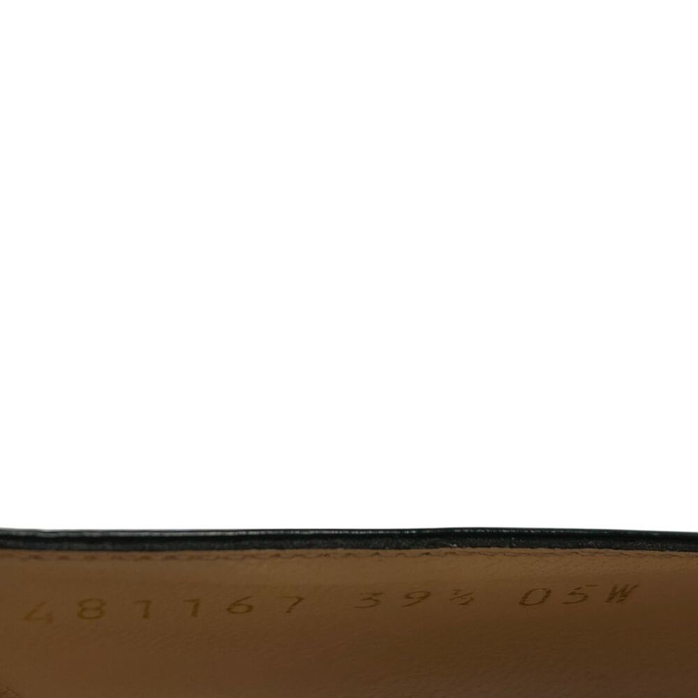 GUCCI Elaisa Polished Calfskin Crystal Bee Stiletto Pumps - Picture 11 of 15